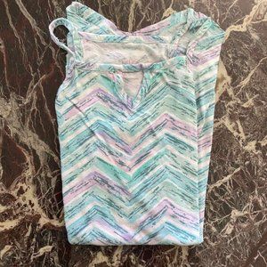 Justice Purple & Teel Halter Top